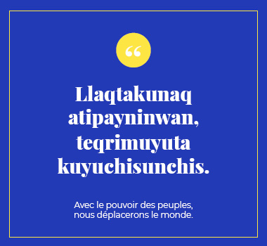 Illustration proverbe en Quechua. Eu Coordination agence de traduction de/vers le Quechua.